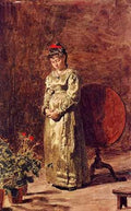 Eakins Thomas Young Girl Meditating A4 Photo Print