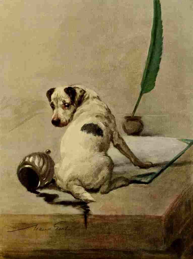 Earl Maud 1864 1943 The Power Dog 1910 Fox Terrier A4 Photo Print
