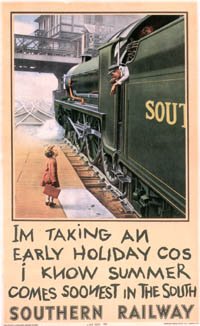 Early Holiday Sr Advert A4 Photo Print