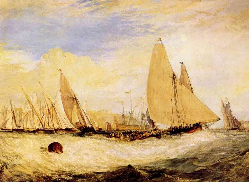 East Cowes Castle Regatta Joseph Mallord Turner A4 Photo Print