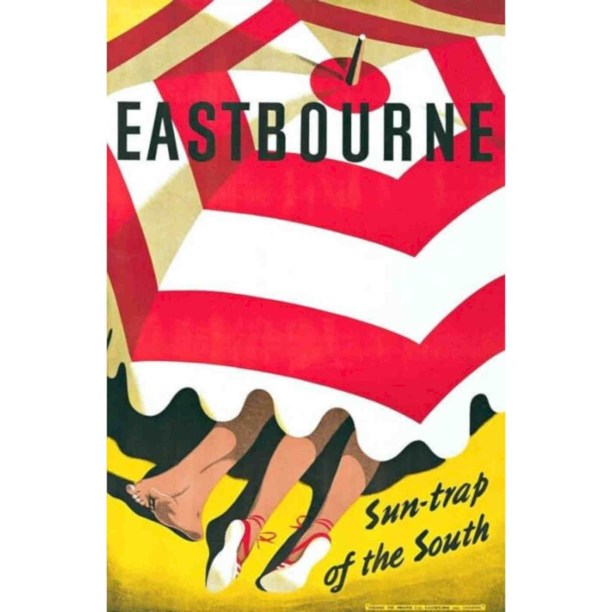 Eastbourne Sussex Uk Tourism A Vintage Retro Advert Poster A4 Photo Print