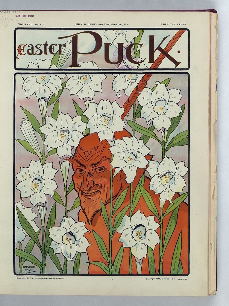 Easter Puck 1910 PUCK A4 Photo Print