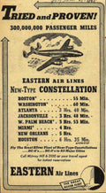 Eastern Air Lines 2 Vintage Retro Advert Ads A4 Photo Print