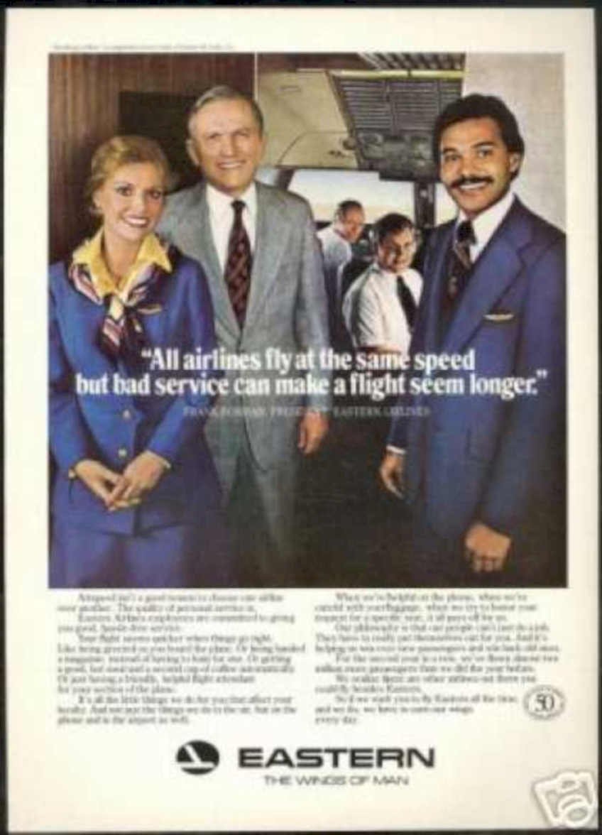 Eastern Airlines Flight Vintage Retro Advert Ads A4 Photo Print