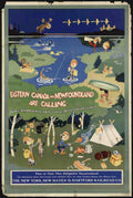 Eastern Canada Tourists Vintage Retro Advert Ads A4 Photo Print