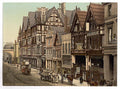 Eastgate Street and Newgate Street Chester Vintage A4 Photo Print