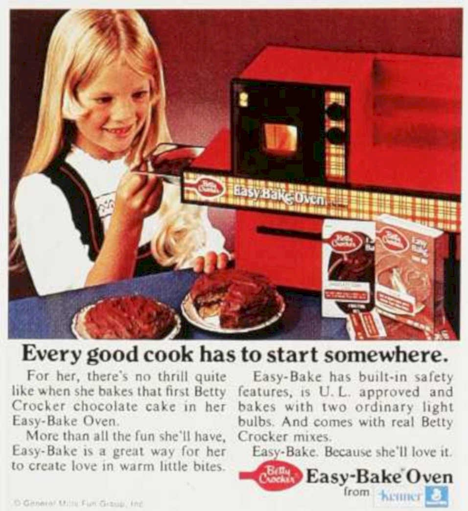 Easy Bake Oven Vintage Retro Advert Ads A4 Photo Print