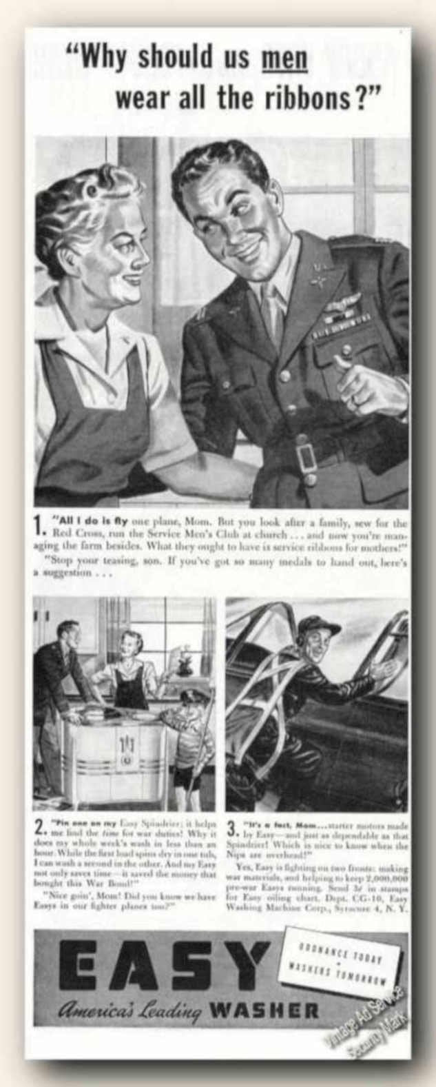 Easy Washer 1950s Vintage Retro Advert Ads A4 Photo Print