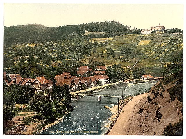 Eberstein Castle Baden Baden Baden Vintage A4 Photo Print