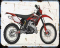 Ec 300 07 A4 Photo Print Motorbike Vintage Aged