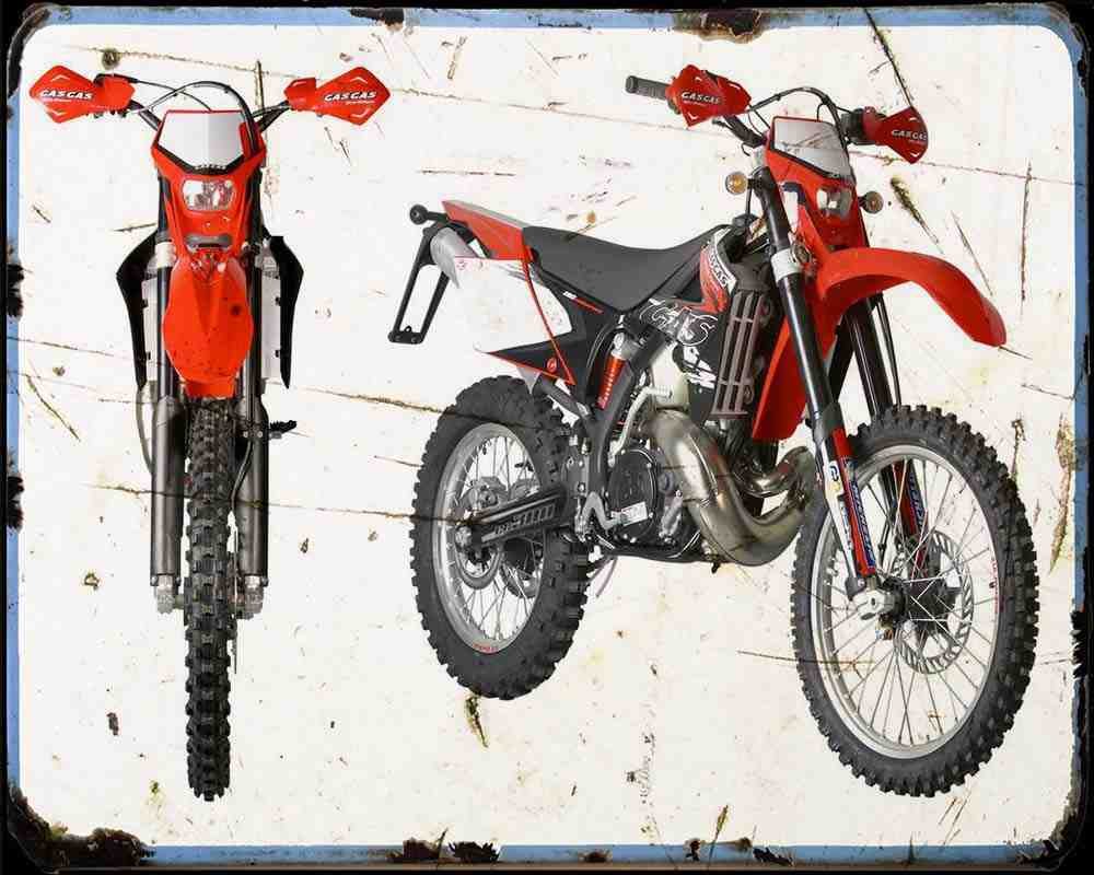 Ec 300 Fse 09 A4 Photo Print Motorbike Vintage Aged