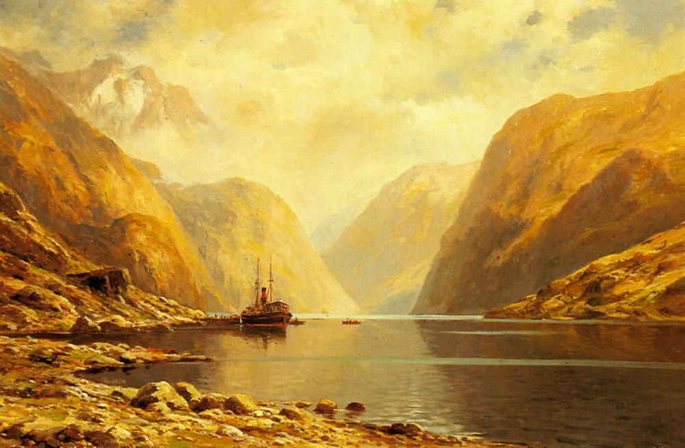 Eckenbrecher Themistocles Von Naero Fjord Art A4 Photo Print