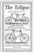 Eclipse Tandem Cycle Vintage Retro Advert Ads A4 Photo Print