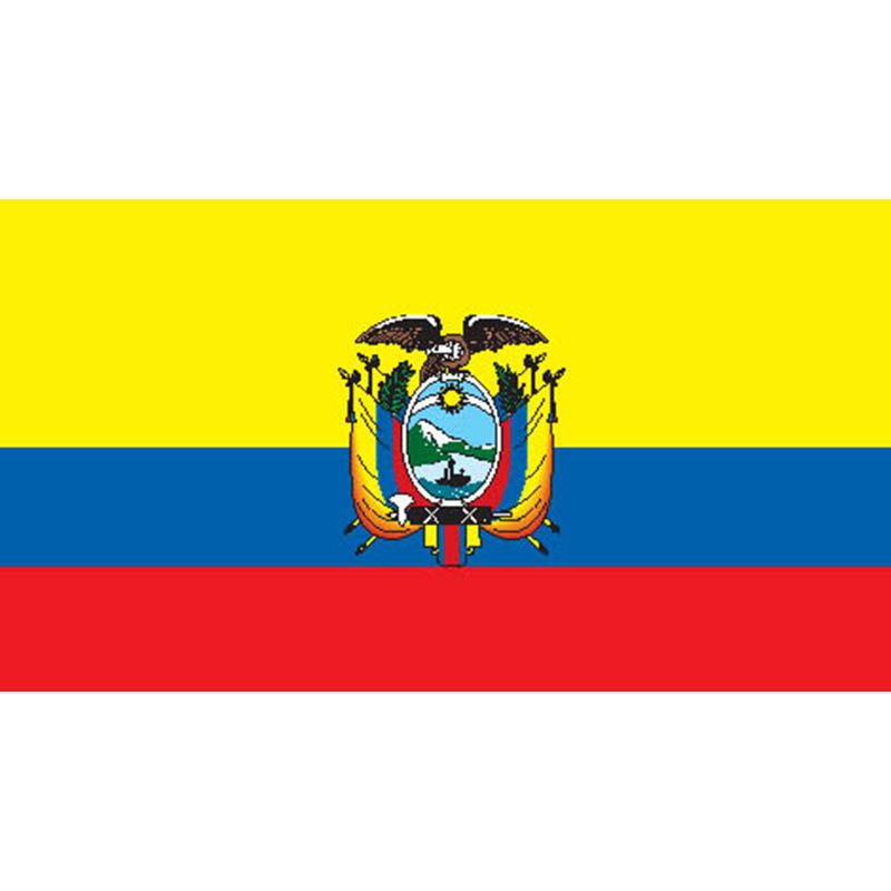 Ecuador Flag N1820 A4 Photo Print