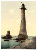 Eddystone Lighthouse Plymouth Vintage A4 Photo Print