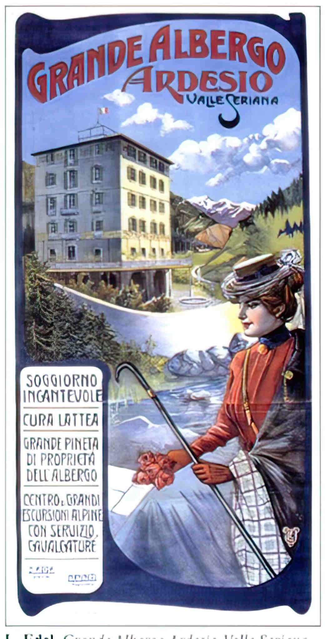 EdelGrandeAlbergo Advert A4 Photo Print