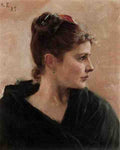 Edelfelt Albert Portrait Of A Young Lady A4 Photo Print