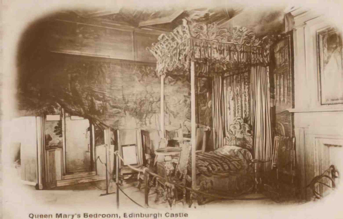 Edinburghshire Edinburgh Castle Queen Marys Bedroom Vintage A4 Photo Print