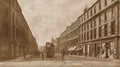 Edinburghshire Edinburgh Clerk Street with vintage tram Vintage A4 Photo Print
