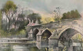 Edinburghshire Edinburgh Cramond Brig Vintage A4 Photo Print