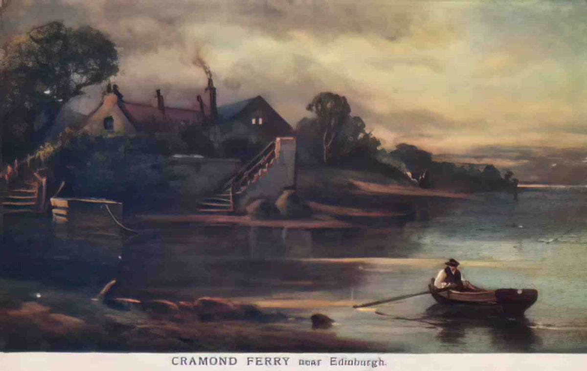 Edinburghshire Edinburgh Cramond Ferry Vintage A4 Photo Print