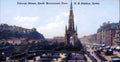 Edinburghshire Edinburgh Princes Street Scott Monument from the Station Hotel Vintage A4 Photo Print