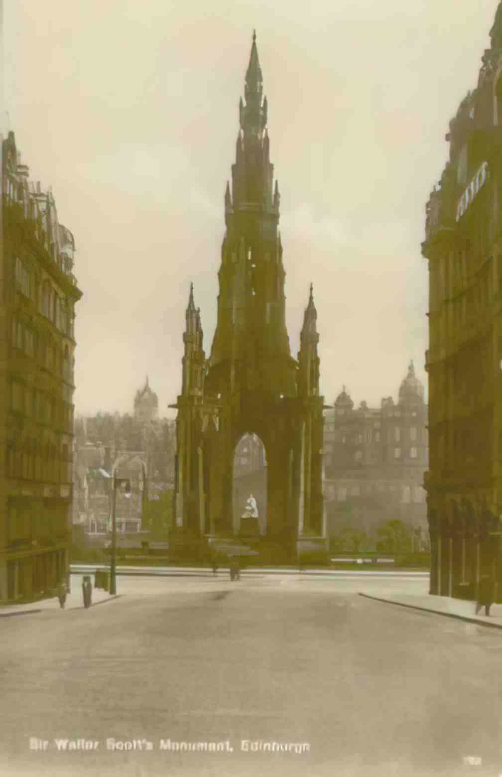 Edinburghshire Edinburgh The Scott Monument II Vintage A4 Photo Print