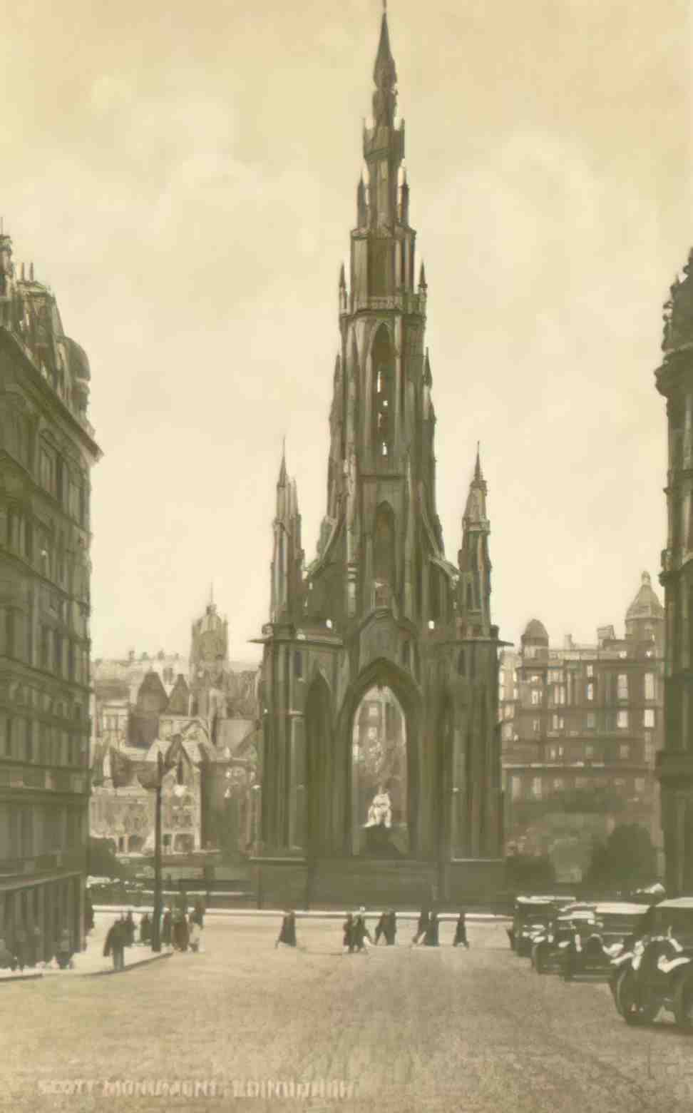 Edinburghshire Edinburgh The Scott Monument III Vintage A4 Photo Print