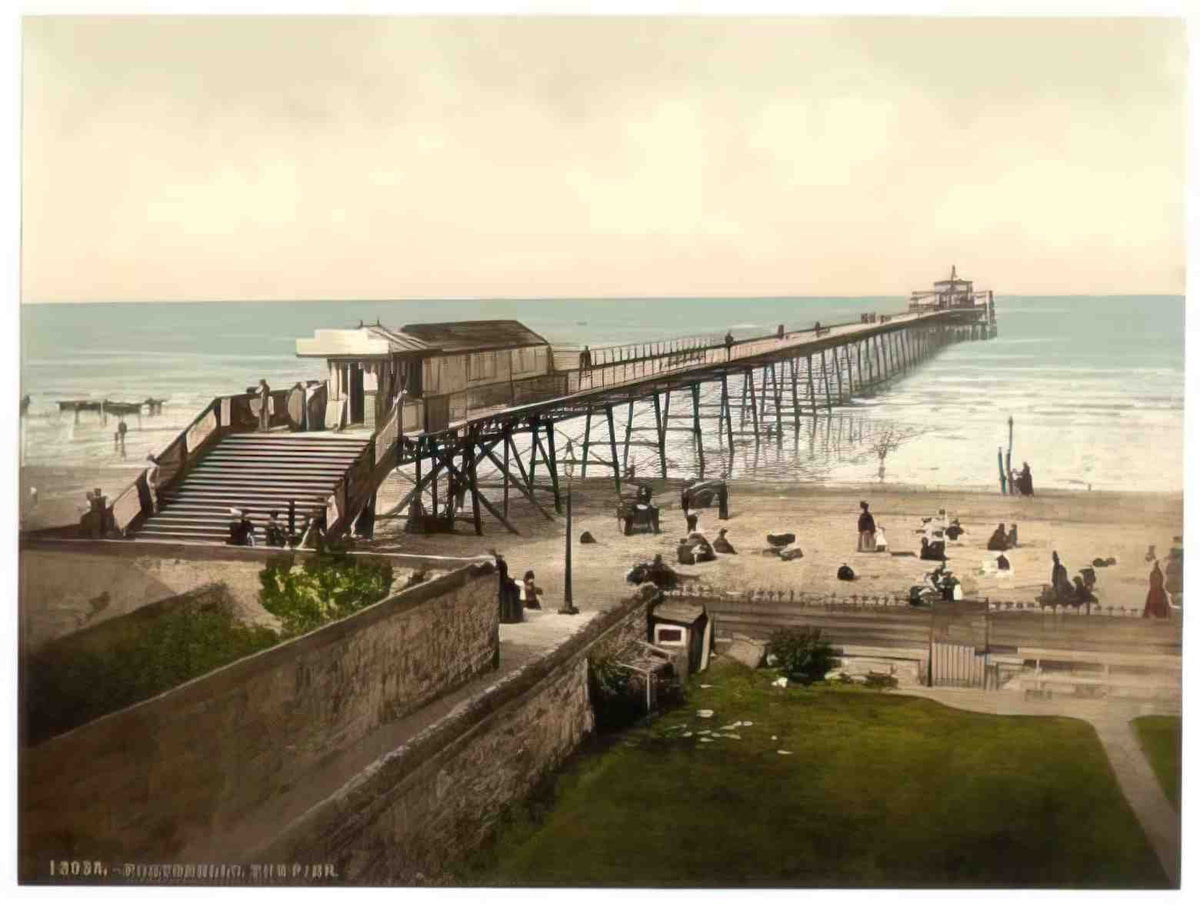 Edinburghshire Portobello Pier Vintage A4 Photo Print