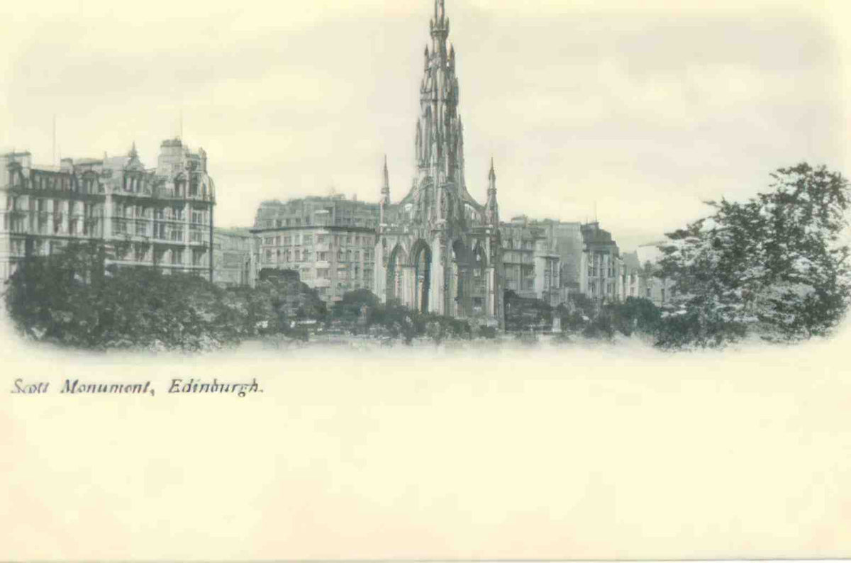Edingburghshire Edinburgh Scott Monument Vintage A4 Photo Print