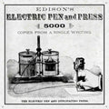 Edison Electric Pen Vintage Retro Advert Ads A4 Photo Print