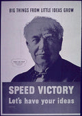 Edison Poster Ideas Vintage Retro Advert Ads A4 Photo Print