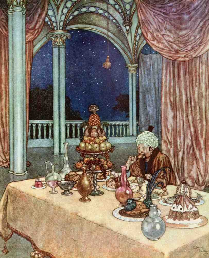 Edmund Dulac 1013 Vintage Illustration A4 Photo Print