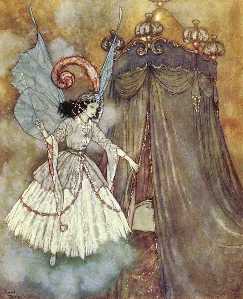 Edmund Dulac 1016 Vintage Illustration A4 Photo Print