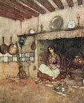 Edmund Dulac 1021 Vintage Illustration A4 Photo Print