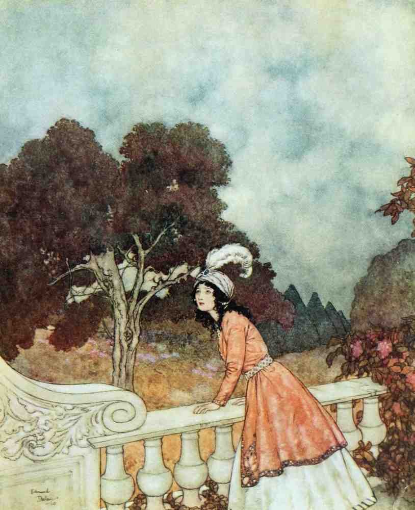 Edmund Dulac 1030 Vintage Illustration A4 Photo Print