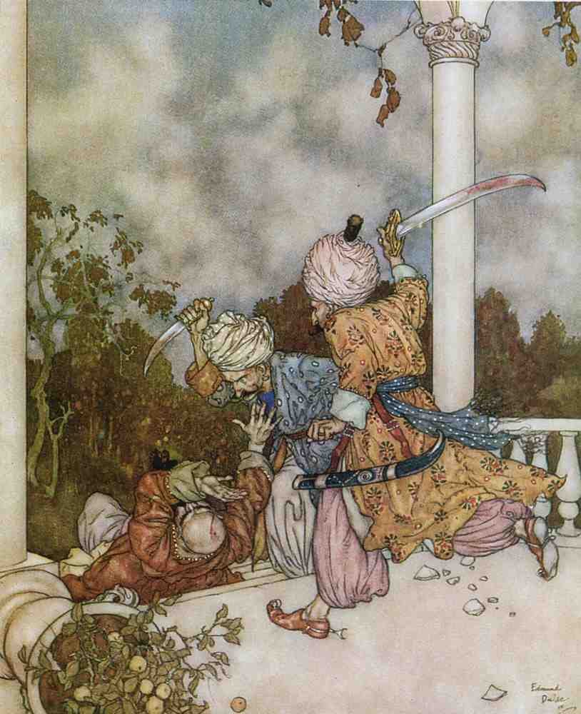 Edmund Dulac 1035 Vintage Illustration A4 Photo Print