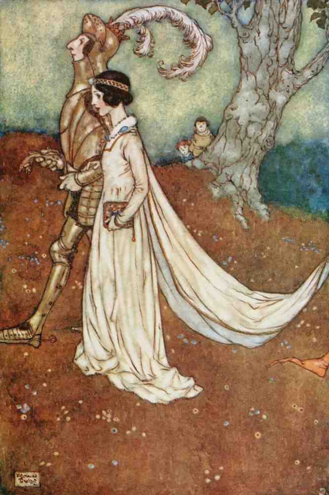 Edmund Dulac 1044 Vintage Illustration A4 Photo Print