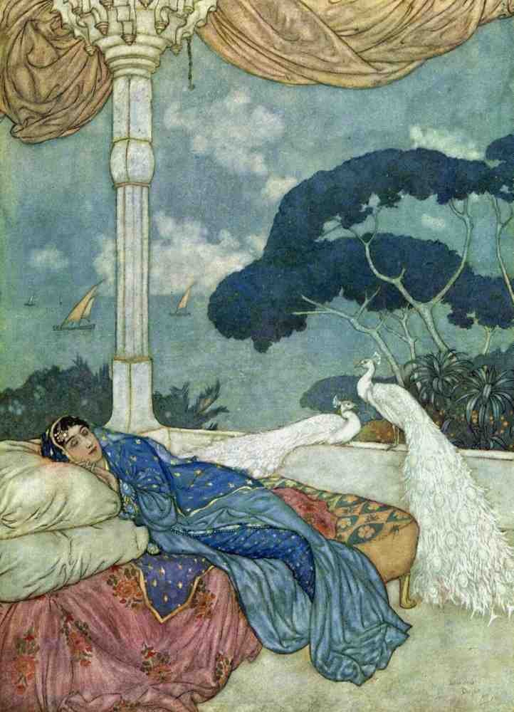 Edmund Dulac 1048 Vintage Illustration A4 Photo Print