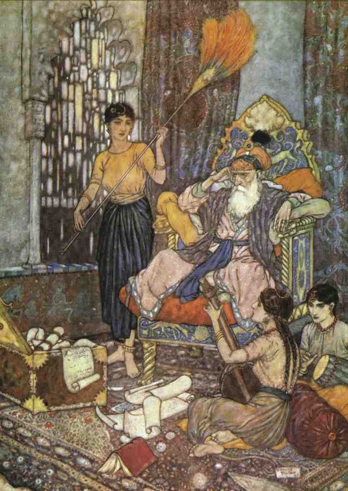 Edmund Dulac 1050 Vintage Illustration A4 Photo Print