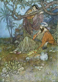 Edmund Dulac 1052 Vintage Illustration A4 Photo Print
