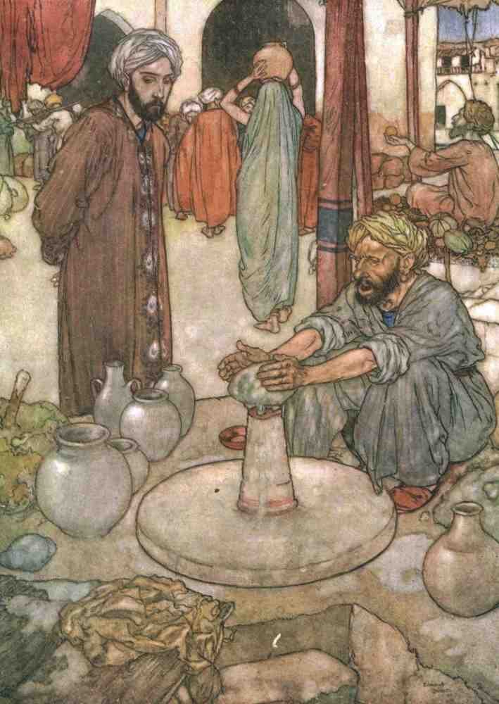 Edmund Dulac 1057 Vintage Illustration A4 Photo Print
