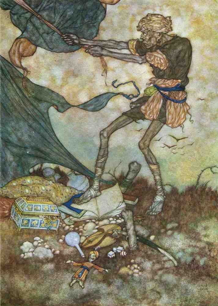 Edmund Dulac 1064 Vintage Illustration A4 Photo Print