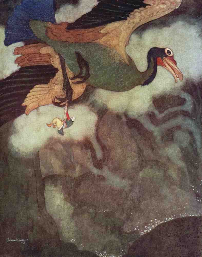 Edmund Dulac 1073 Vintage Illustration A4 Photo Print