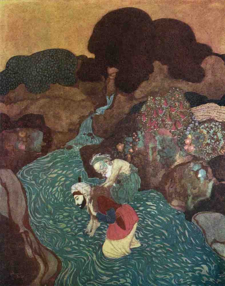 Edmund Dulac 1075 Vintage Illustration A4 Photo Print
