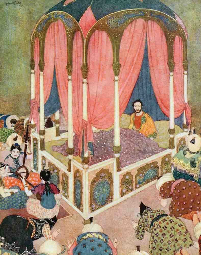 Edmund Dulac 1079 Vintage Illustration A4 Photo Print