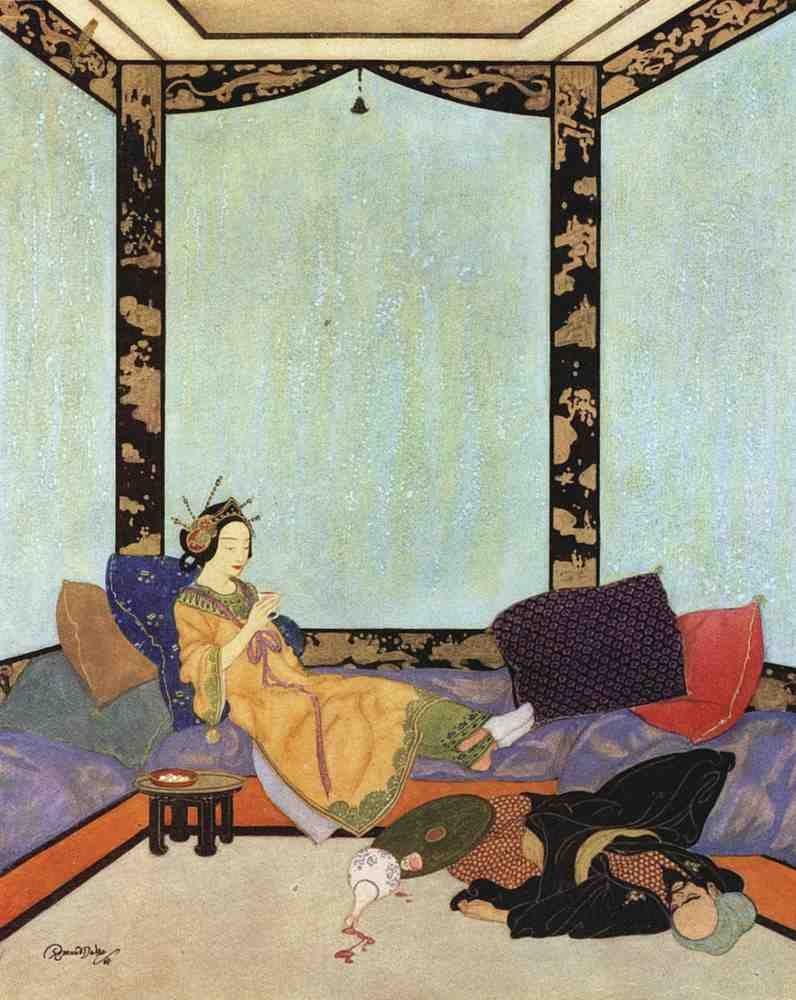 Edmund Dulac 1090 Vintage Illustration A4 Photo Print