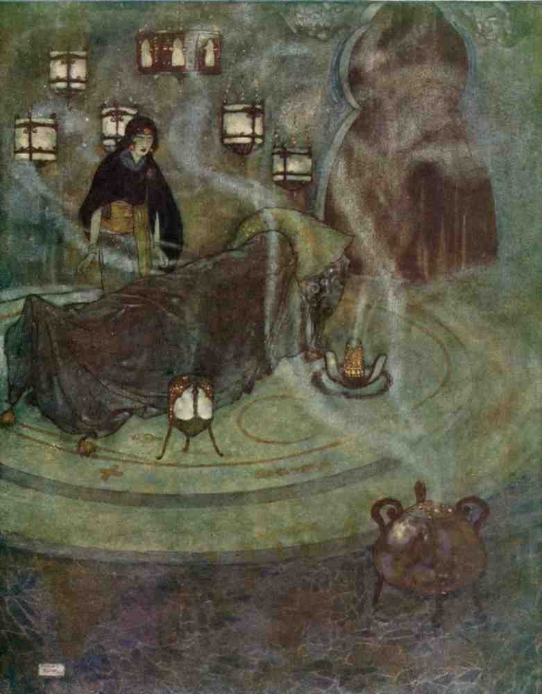 Edmund Dulac 1095 Vintage Illustration A4 Photo Print