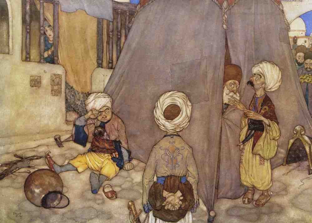 Edmund Dulac 1097 Vintage Illustration A4 Photo Print