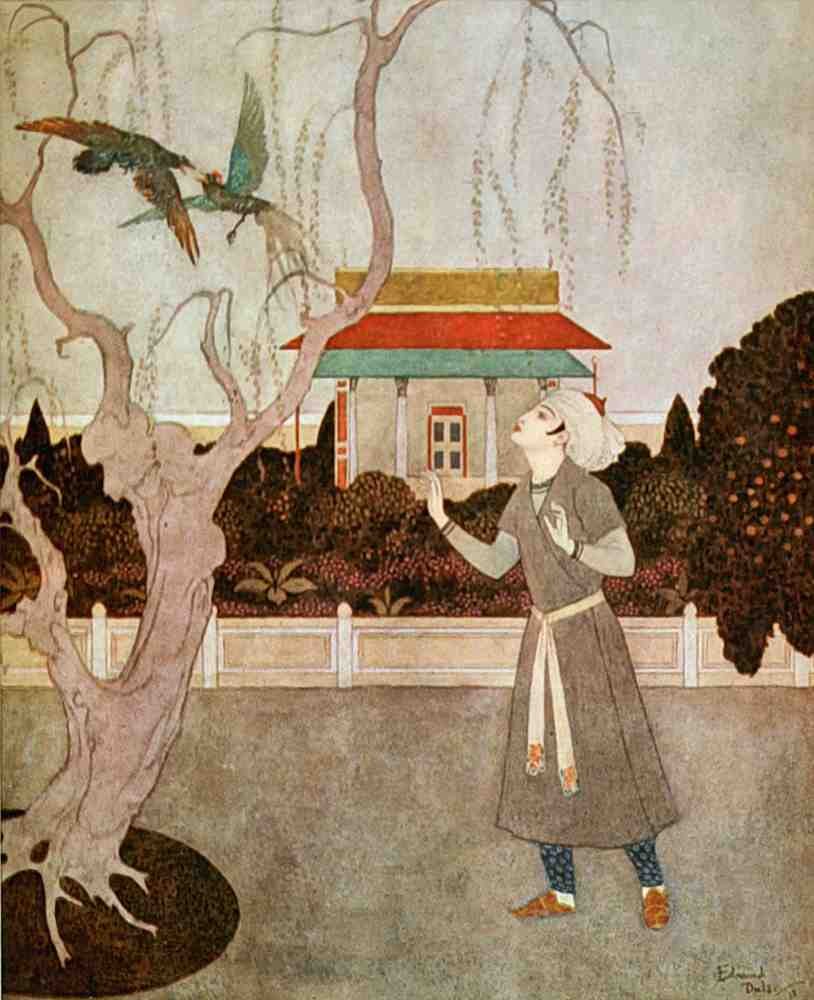 Edmund Dulac 1104 Vintage Illustration A4 Photo Print